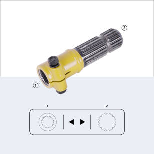 Adapter damsko-męski 21x20 frezów 